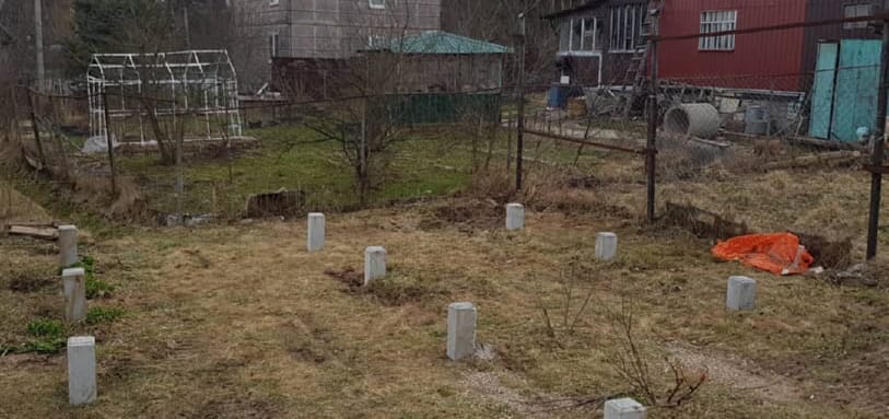Фундамент на забивных ЖБ сваях