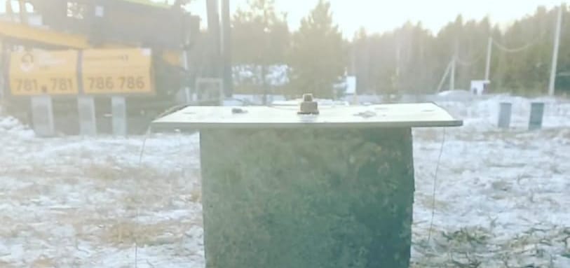 Фундамент на забивных ЖБ сваях