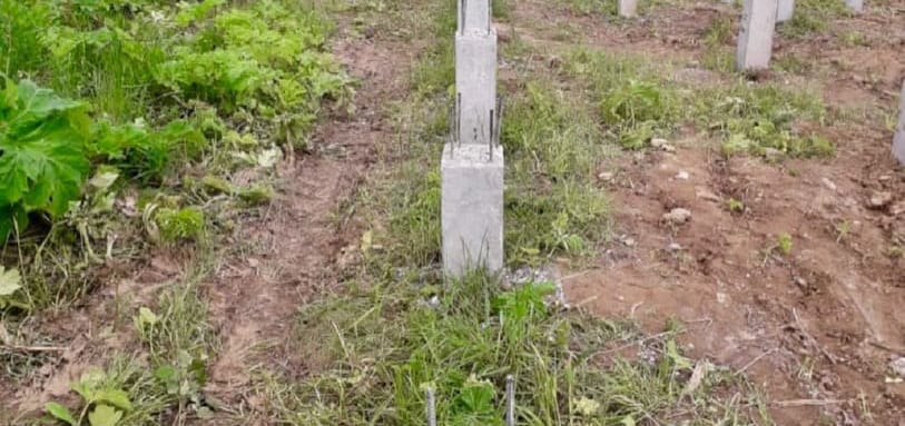 Фундамент на забивных ЖБ сваях
