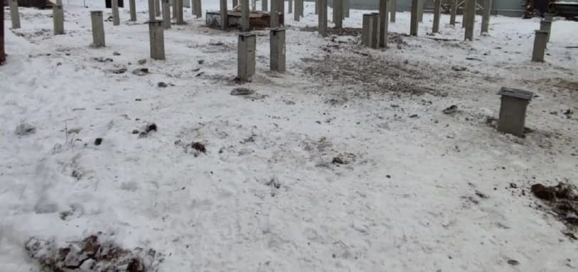 Фундамент на забивных ЖБ сваях